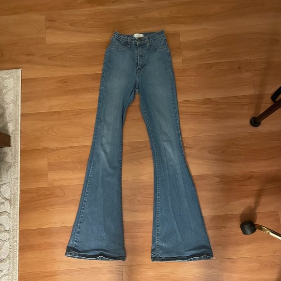 Vibrant M.I.U. Denim - Trendy Bell Bottoms